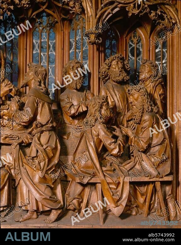 Rothenburg op der Tauber, St. Jakob / Tilmann Riemenschneider: Heilig-Blut- Altar 9 × 12 cm/4 × 5''.