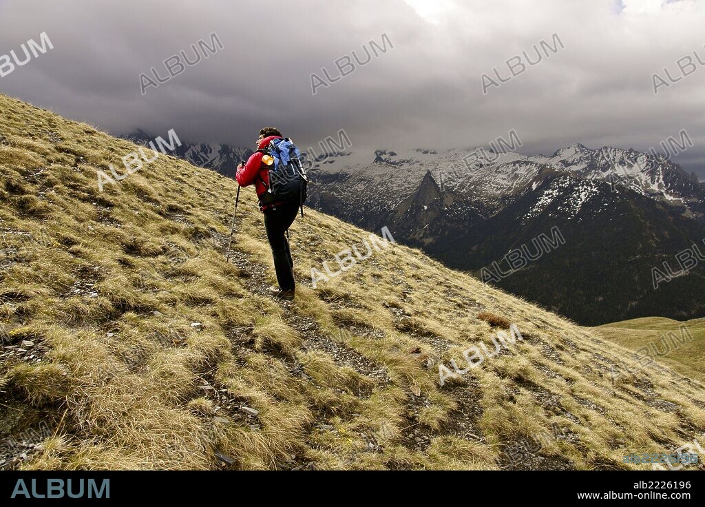 Sendero de la Pleta de las Vacas.Valle de Gistain.Pirineo Aragones. Huesca. España.