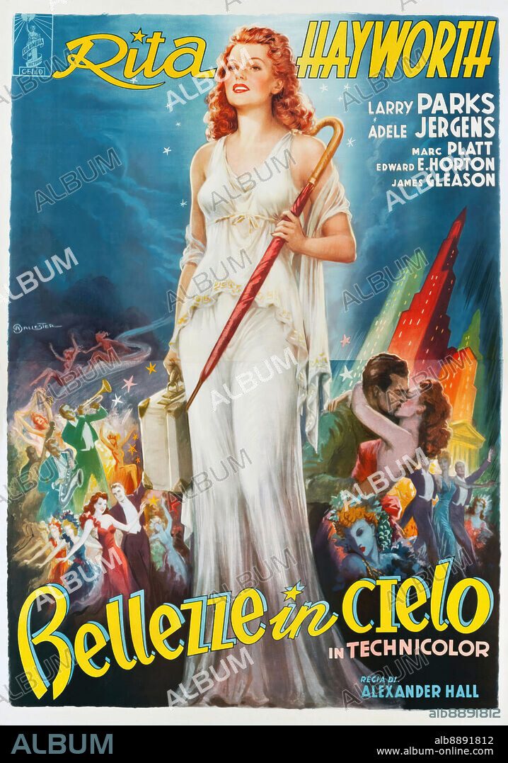 RITA HAYWORTH in DOWN TO EARTH, 1947, directed by ALEXANDER HALL. Copyright COLUMBIA PICTURES.