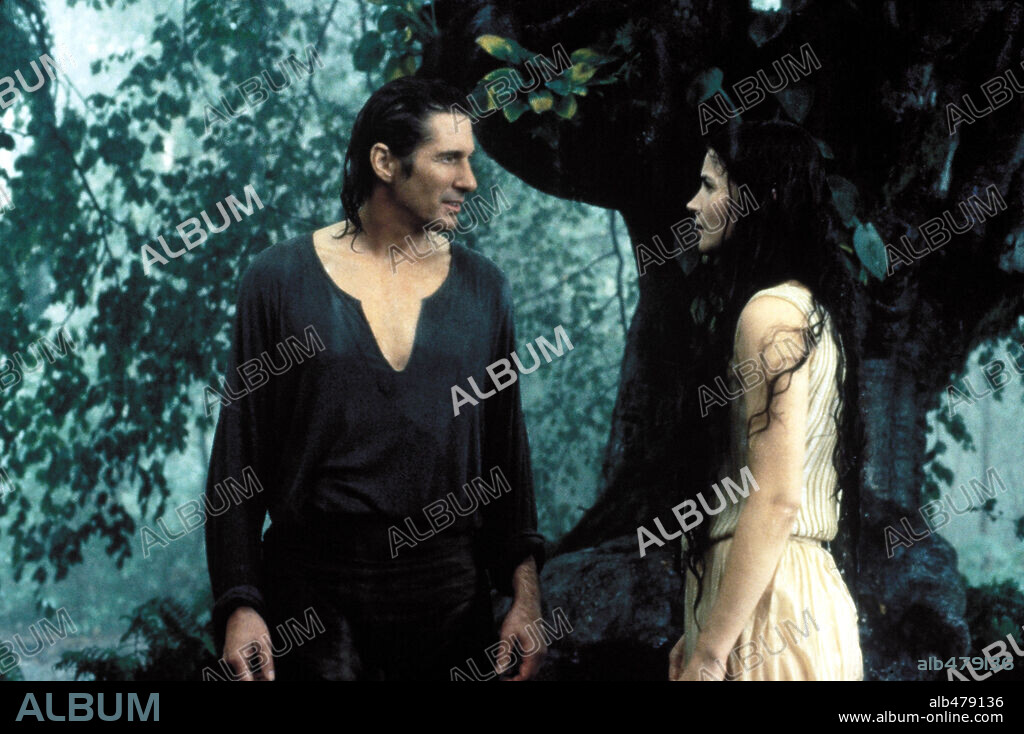 JULIA ORMOND y RICHARD GERE en EL PRIMER CABALLERO, 1995 (FIRST KNIGHT), dirigida por JERRY ZUCKER. Copyright COLUMBIA TRI STAR.
