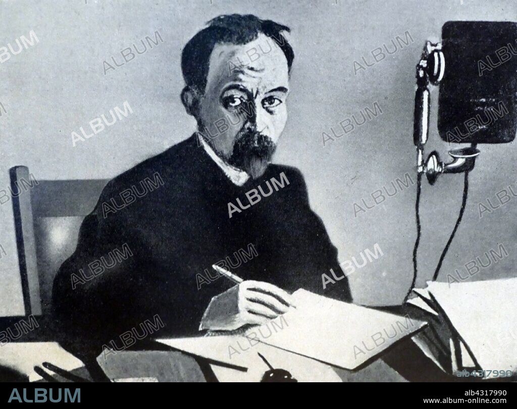 Felix Dzerzhinsky (1877 - 1926), nicknamed Iron Felix, Polish and Soviet Bolshevik revolutionary leader. From 1917 until his death in 1926, Dzerzhinsky led the first two Soviet state security organizations, the Cheka and the OGPU, establishing a secret police for the post-revolutionary Soviet government.