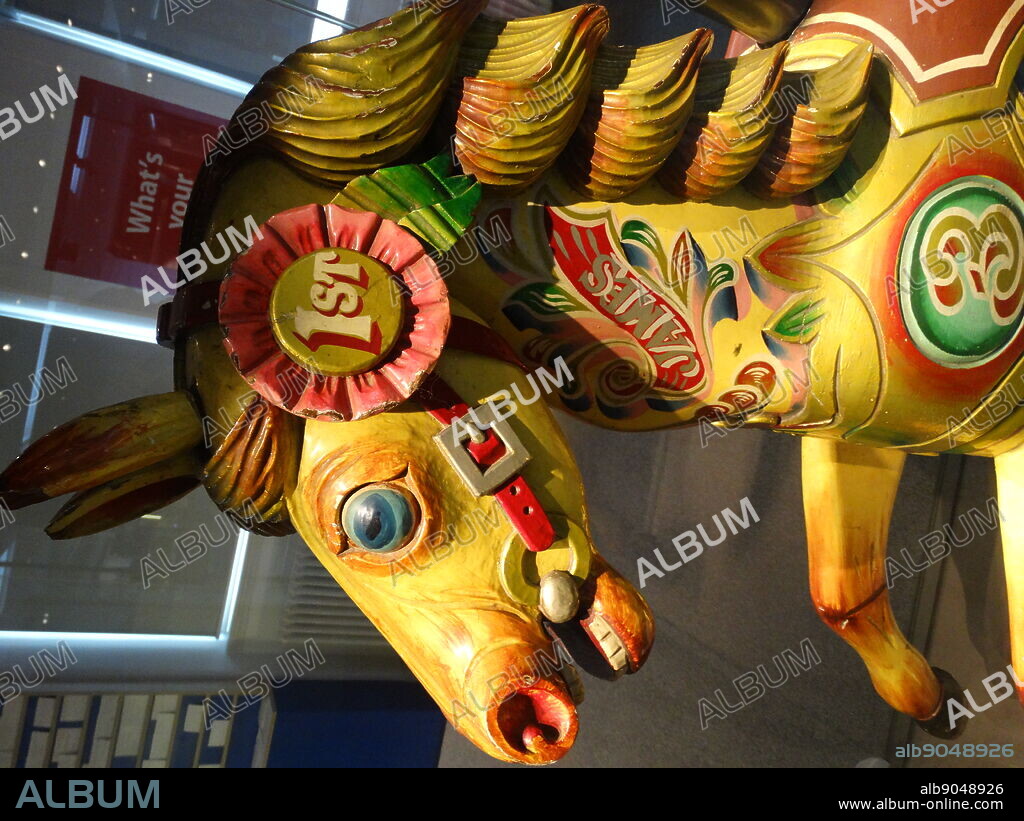 Bob Wilson's Funfair. Emily Wilson is the Director of Bob Wilson's Funfair. The Wilsons are a traveller family based in Hay Mills. Every year the carousel is a central feature of the Christmas market in Birmingham. 'James the carousel horse is carved from wood and hand-painted.
