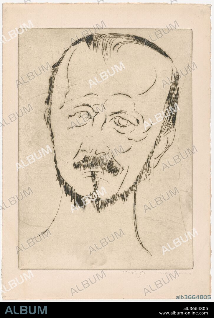 Gérard de Nerval. Artist: Louis Marcoussis (French (born Poland), Warsaw 1883-1941 Cusset). Dimensions: Sheet: 17 13/16 × 12 5/8 in. (45.2 × 32 cm)
Plate: 14 1/2 × 10 1/2 in. (36.8 × 26.6 cm). Date: 1937.