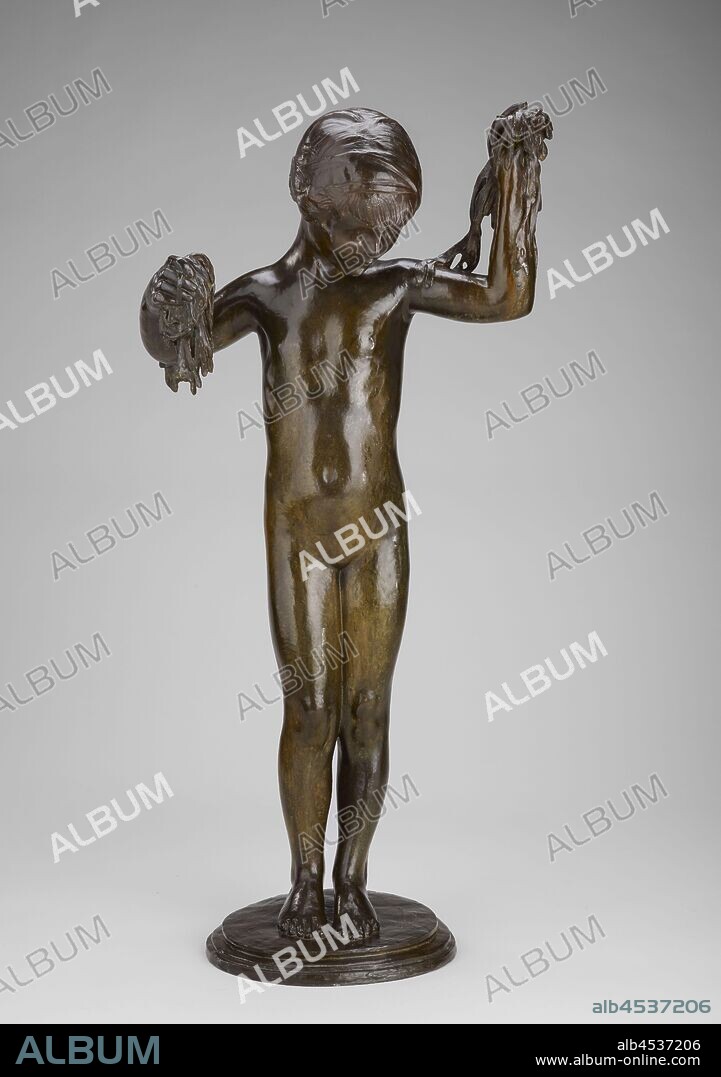 JANET FOUNTAIN. Seaweed Fountain, Janet Scudder (American, 1869-1940), Gorham Manufacturing Company, Bronze Division, Foundry (American), bronze, 44 x 21 x 13 in., Signed and dated, top of base, right, next to figure's foot: Janet Scudder, 1914 Inscribed, top of base, back, next to figure's left foot: GORHAM CO. FOUNDERS, QWH, American Painting and Sculpture to 1945.