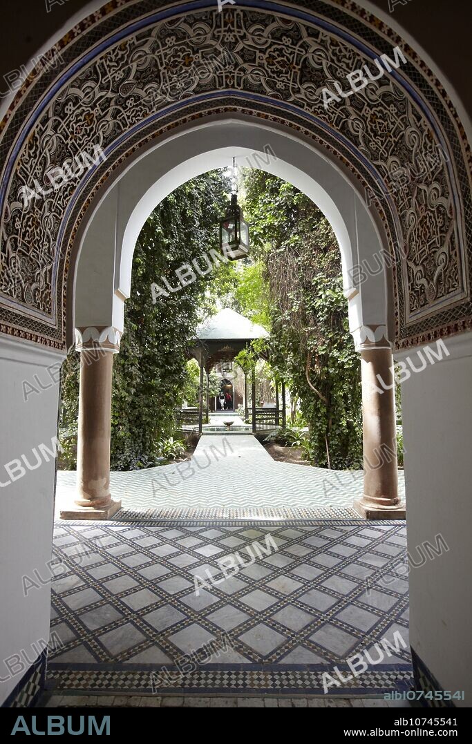 Dar-Si-Säid Museum, XIX s Palace, Medina de Marrakech, Morocco.