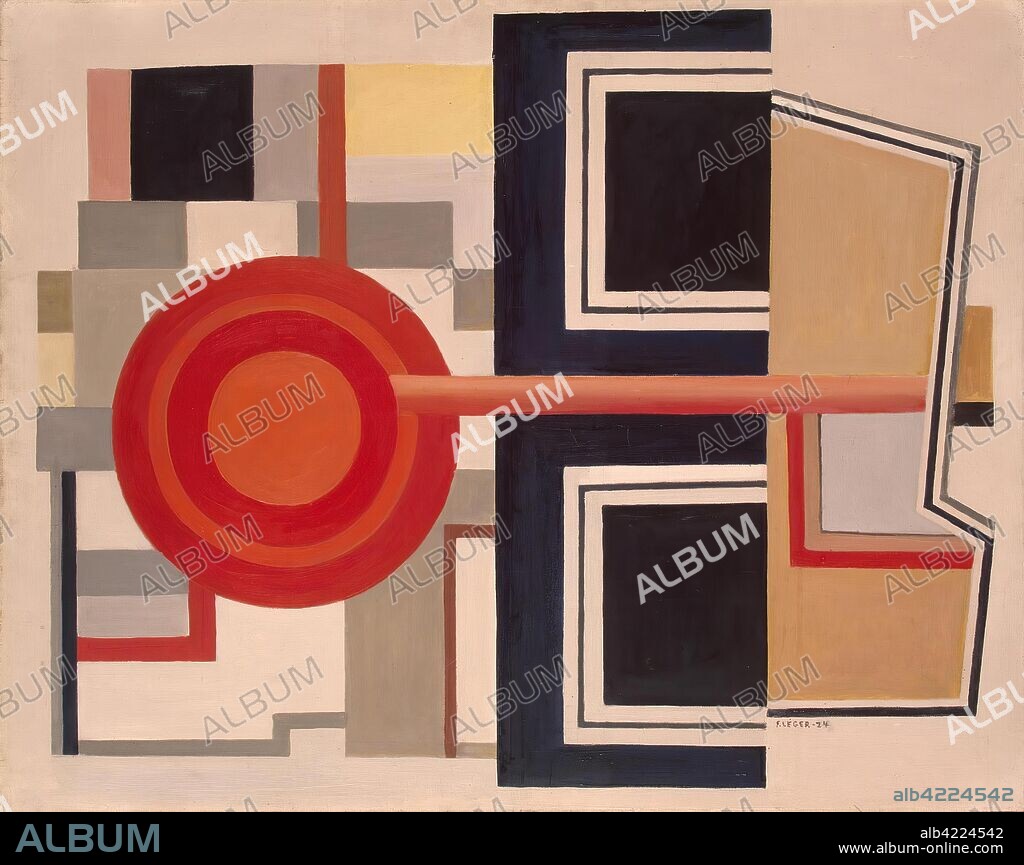FERNAND LEGER. 'Composition'. France, 1924. Dimensions: 73x92 cm.