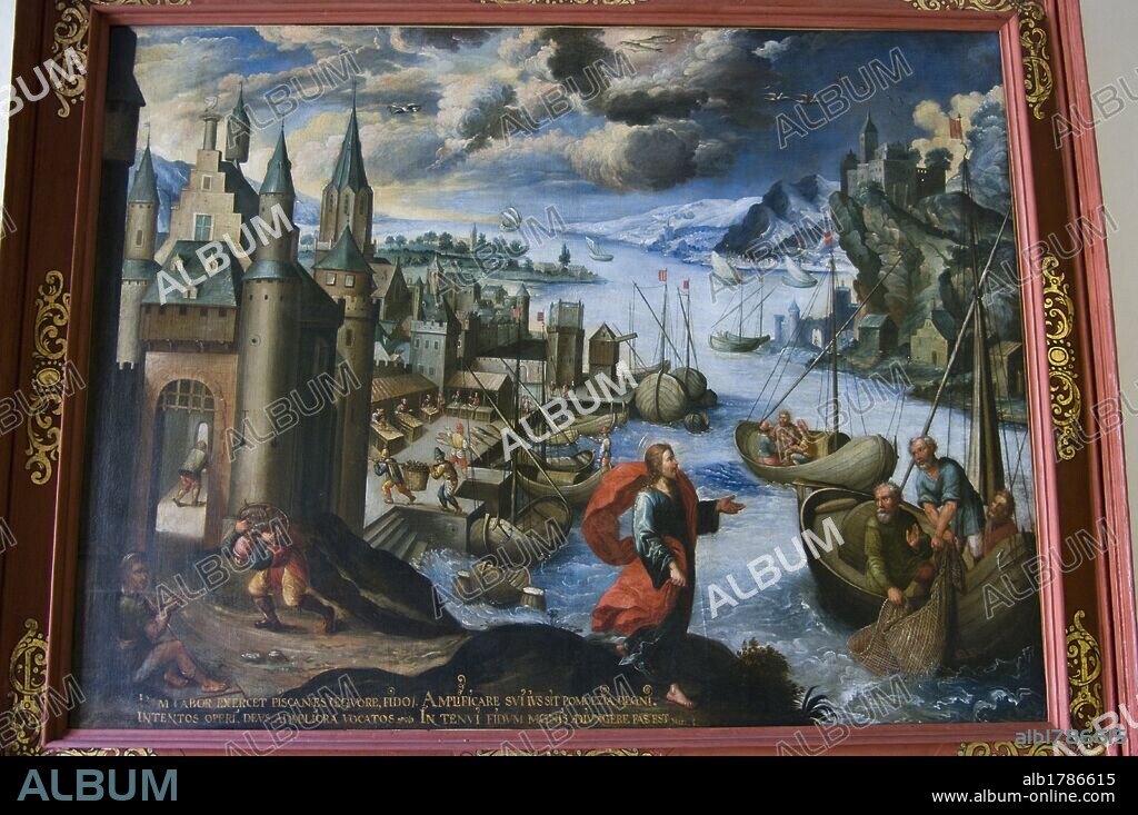 Peru. Cusco city. The Archbishop Palace. Paintings of Diego Quispe Tito. Zodiac series.