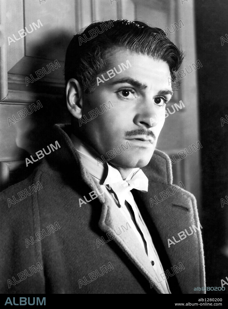Laurence Kerr Olivier. LAURENCE OLIVIER en REBECA, 1940 (REBECCA), dirigida por ALFRED HITCHCOCK. Copyright Selznick International Pictures.
