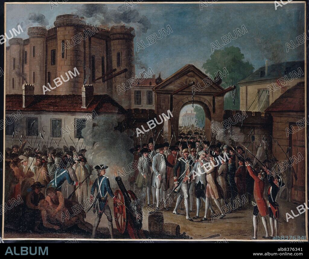 Storming of the Bastille. Arrest of M. de Launay, July 14, 1789.