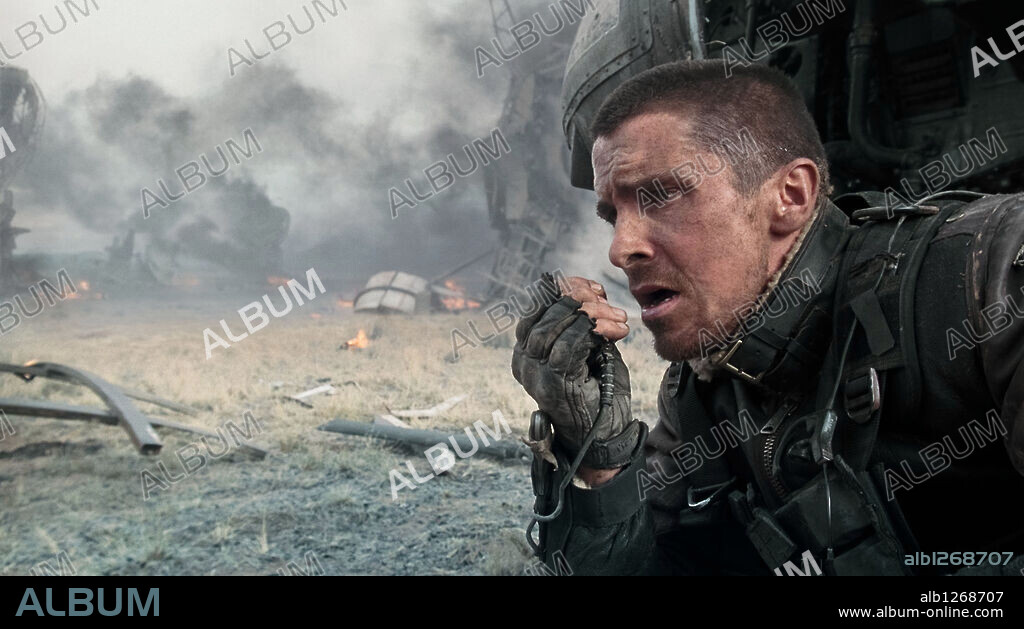 CHRISTIAN BALE et SAM WORTHINGTON dans TERMINATOR SALVATION, 2009, réalisé par MCG. Copyright INTERMEDIA FILMS.