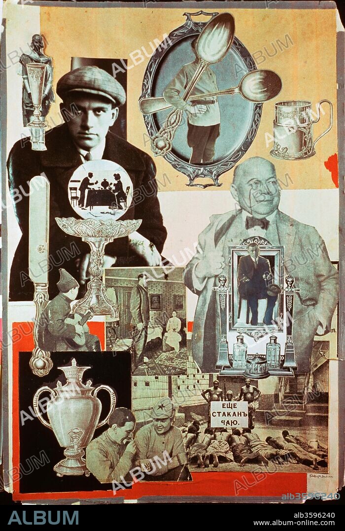 ALEXANDER MIKHAILOVICH RODCHENKO. Illustration for poem "About That" by Vladimir Mayakovsky.