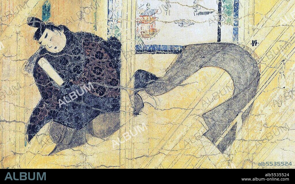 Emperor Seiwa (???? Seiwa-tenno, 850–878) was the 56th emperor of Japan, according to the traditional order of succession. Seiwa's reign spanned the years from 858 through 876. Ban Dainagon Ekotoba (?????? The Tale of Great Minister Ban) is a late 12th century emakimono (handscroll painting) depicting the events of the Otemmon Conspiracy, an event of Japan's early Heian period. The painting, attributed to Tokiwa Mitsunaga, is over 20m long and about 31.5 cm tall.