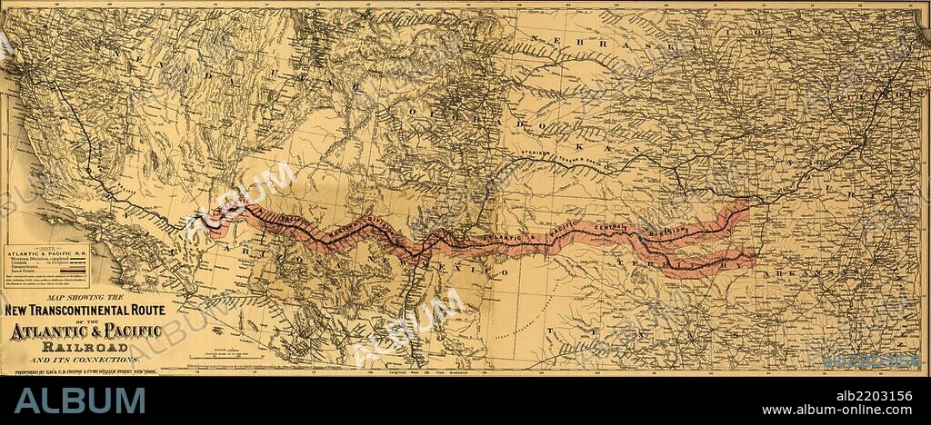 Atlantic and Great Western Railway, with its connections, 1866; Chicago to the Pacific Coast.