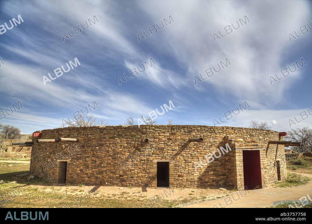 The Great Kiva, Aztec Ruins National Monument, UNESCO World Heritage Site, New Mexico, United States of America, North America.