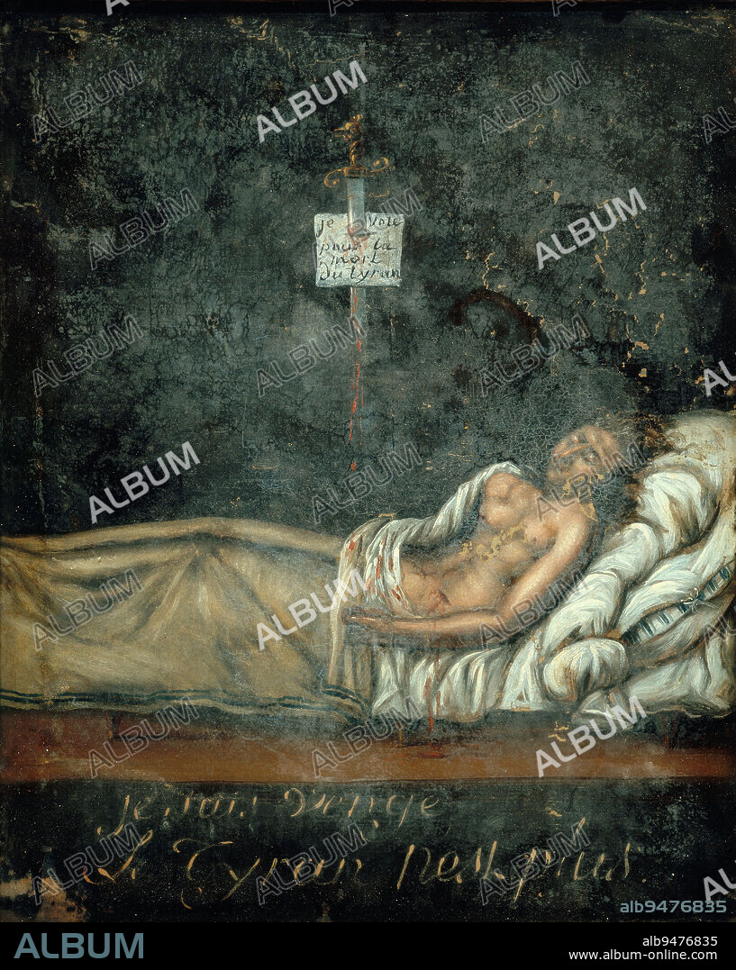 Portrait of Louis-Michel Le Peletier de Saint-Fargeau (1760-1793), on his deathbed., David, Jacques-Louis, Author of the model, Around 1793, Painting, Dimensions - Work: Height: 33 cm, Width: 27.2 cm, Dimensions - Frame: Height: 37.5 cm, Width: 31.4 cm, Profondeur: 1.6 cm.