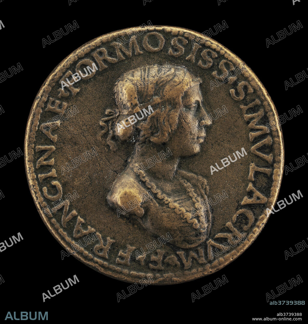 MANTUAN 16TH CENTURY OR POSSIBLY MODERNO. F. Francina, lived late fifteenth century [obverse]. Dated: probably early 1490s. Dimensions: overall (diameter): 3.56 cm (1 3/8 in.)  gross weight: 23.78 gr (0.052 lb.)  axis: 6:00. Medium: bronze.