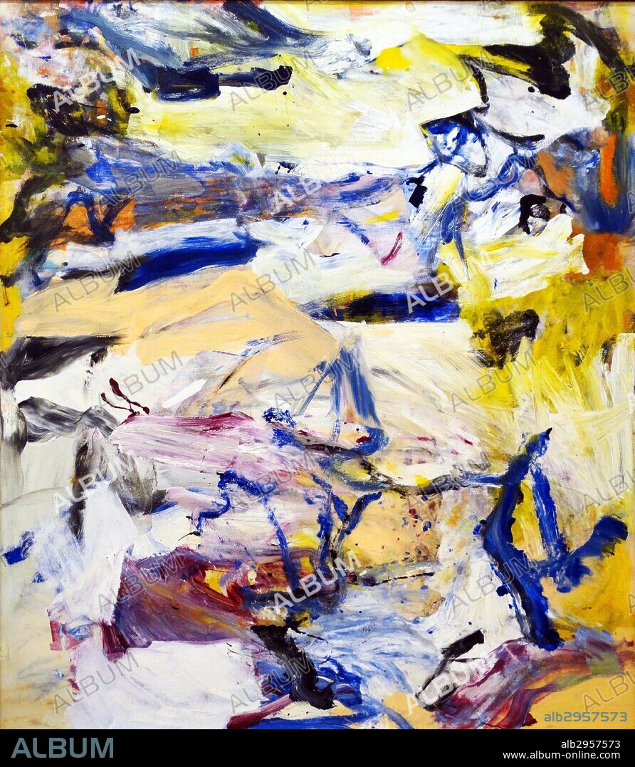 North Atlantic Light by Willem de Kooning (1904-1997) oil on canvas. Kooning was a Dutch American abstract expressionist artist.