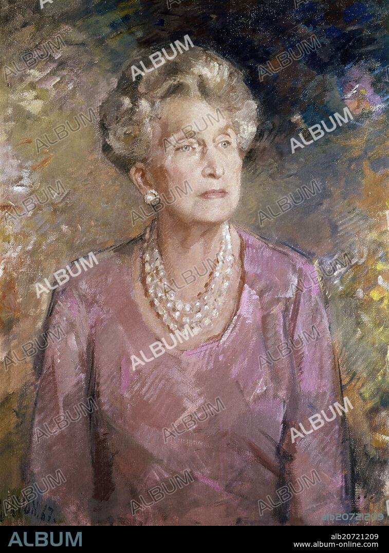 RICARDO MACARRON (1926-2004). LA REINA VICTORIA EUGENIA.