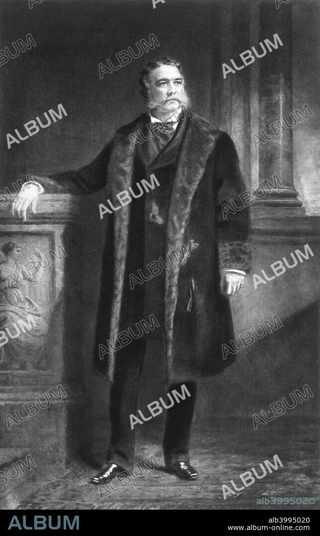 Chester A Arthur, 21st President of the United States of America, (1901). Chester Alan Arthur (1829-1886) was Vice-President to James Garfield, and took over as President after Garfield's assassination in 1881. His best known achievement in office was the reform of the federal civil service.