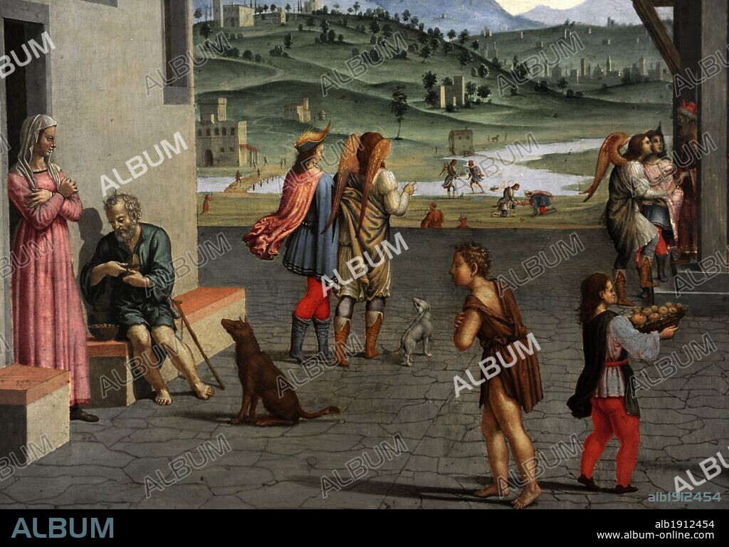 Francesco Granacci (1469-1543). Italian painter. Life of the Young Tobias. Detail. Gemaldegalerie. Berlin. Germany.