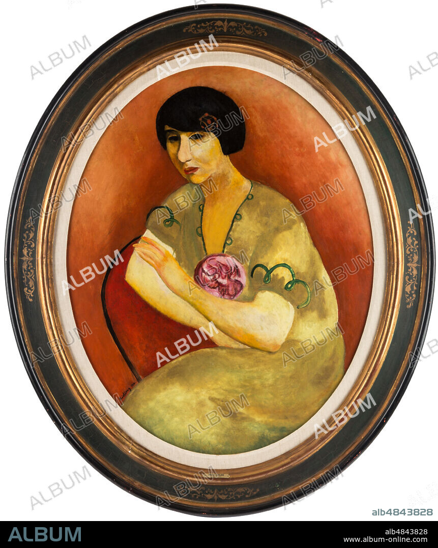 MOISE KISLING. Portrait of Jeanne Blazy-Escarpette, Wife of of André Salmon.