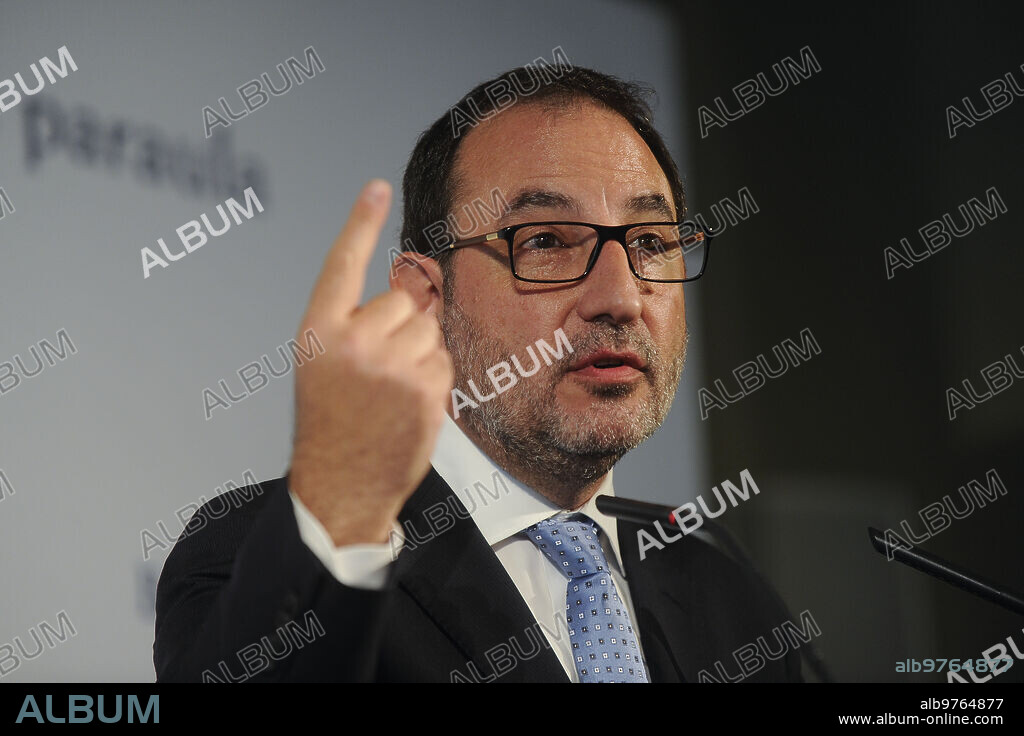 Barcelona, 15/09/2015. El líder de Unió Democratica, Ramón Espadaler, en una conferencia en Barcelona presentada por Miquel Roca. Foto: Inés Baucells ARCHDC.