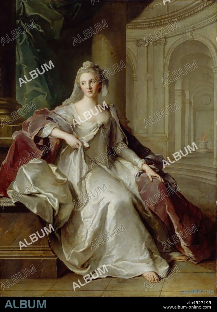 Jean Marc Nattier, French, 1685-1766, Madame Henriette de France as a Vestal Virgin, ca. 1749, oil on canvas, Unframed: 71 × 52 1/2 inches (180.3 × 133.4 cm).