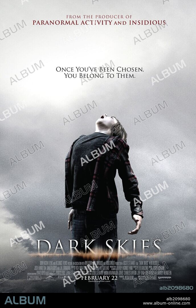 Plakat zu DARK SKIES, 2013, unter der Regie von SCOTT STEWART. Copyright ALLIANCE FILMS.