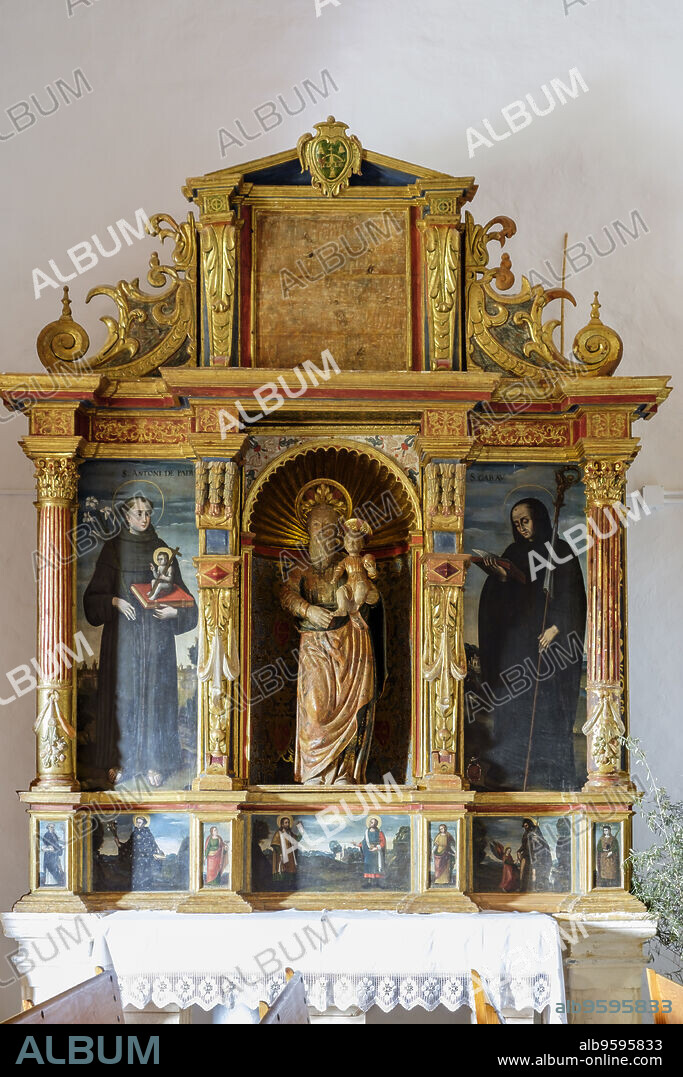 retablo de San José , 1653, iglesia de Sant Miquel, Pla de Tel, Campanet , Mallorca, balearic islands, Spain.