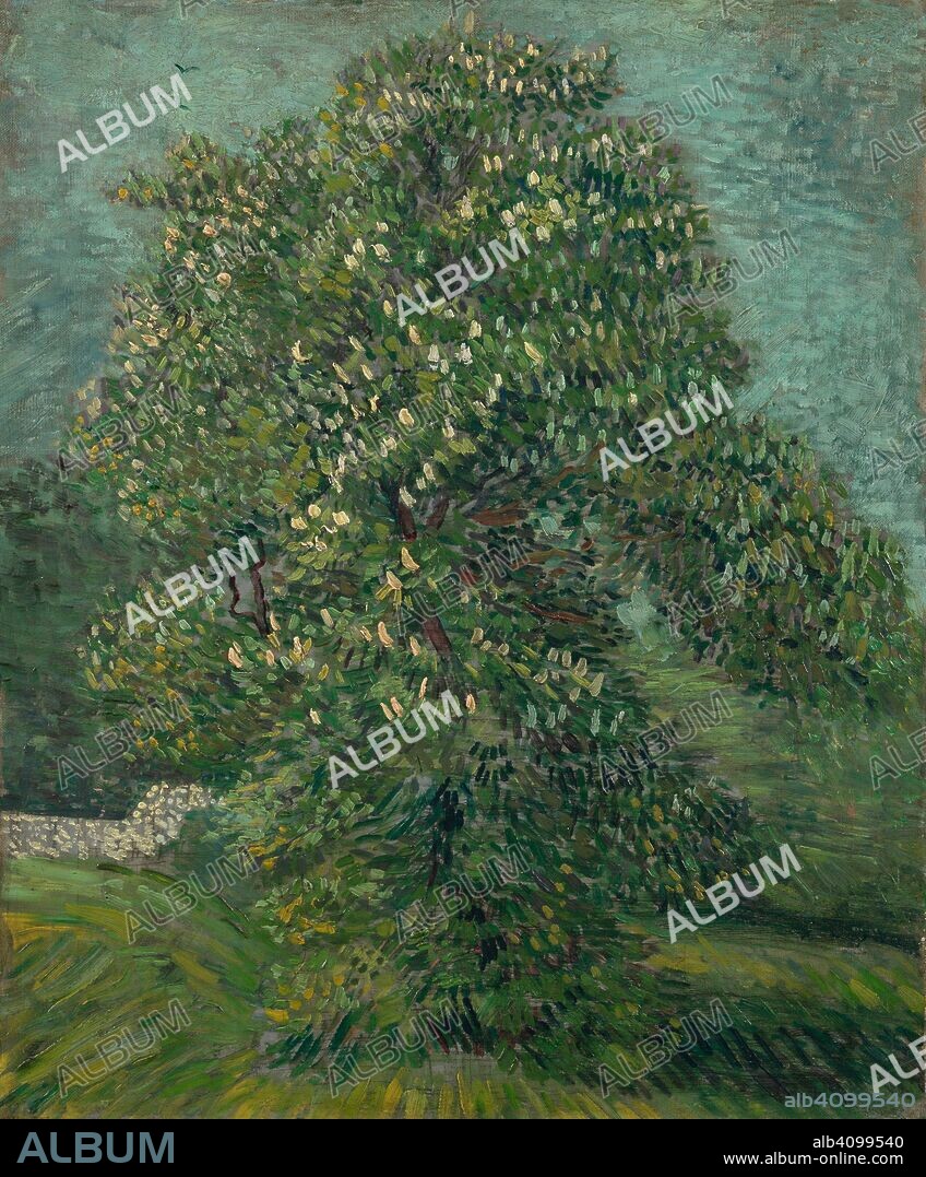 VINCENT VAN GOGH. Horse Chestnut Tree in Blossom. Date: May 1887, Paris. Dimensions: 55.8 cm x 46.5 cm, 70.7 cm x 61.5 cm.