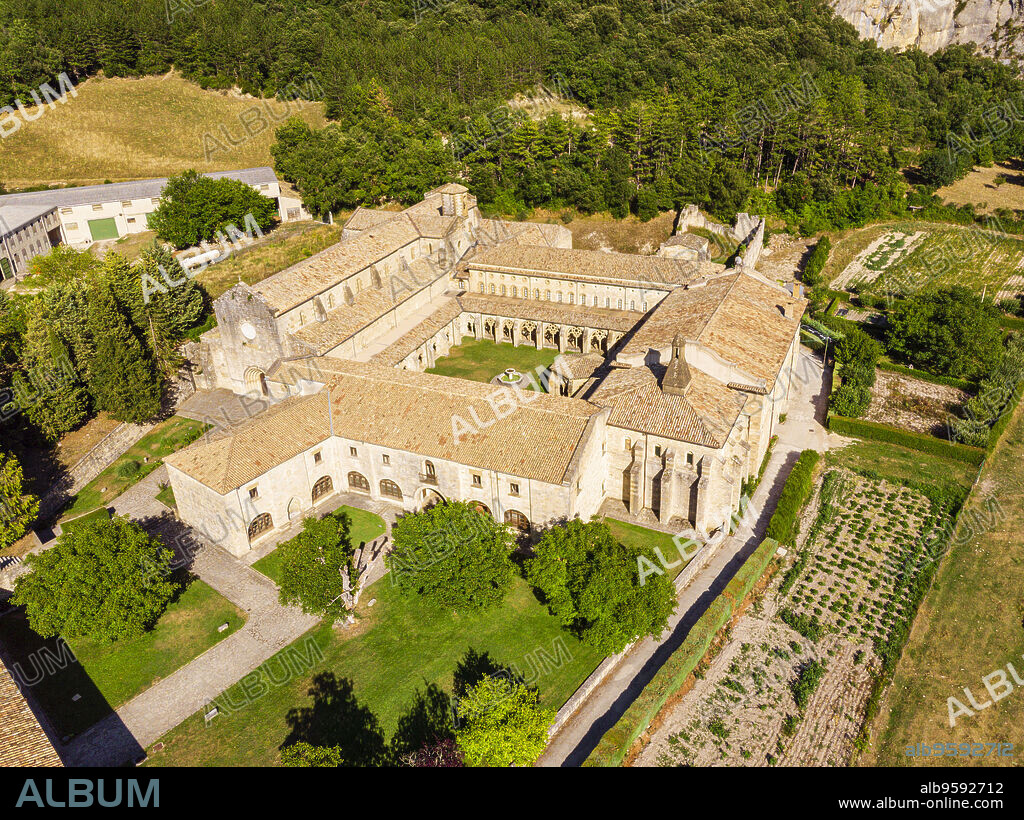 Monasterio de Santa María la Real de Iranzu, siglo XII - XIV, camino de Santiago, Abárzuza, Navarra, Spain, Europe.