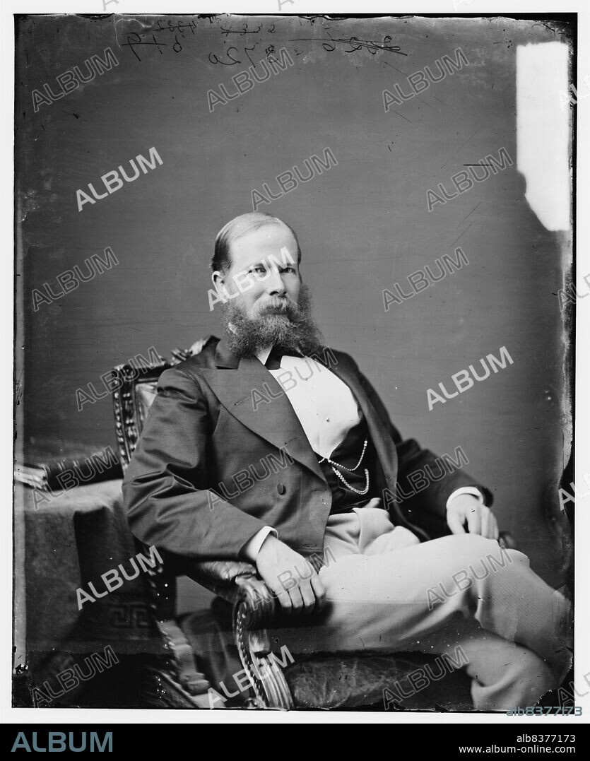 Hon. J.A. Campbell, between 1860 and 1875. [Politician, soldier: Lieutenant Colonel in the Union Army; Governor of the Wyoming Territory].