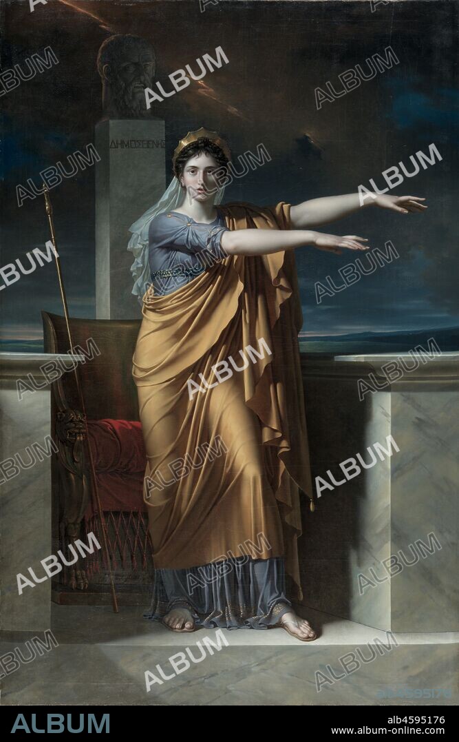 Polyhymnia, Muse of Eloquence; Erato, Muse of Lyrical Poetry; Apollo, God of Light, Eloquence, Poetry and the Fine Arts with Urania, Muse of Astronomy; Calliope, Muse of Epic Poetry; Clio, Muse of History, 1800.