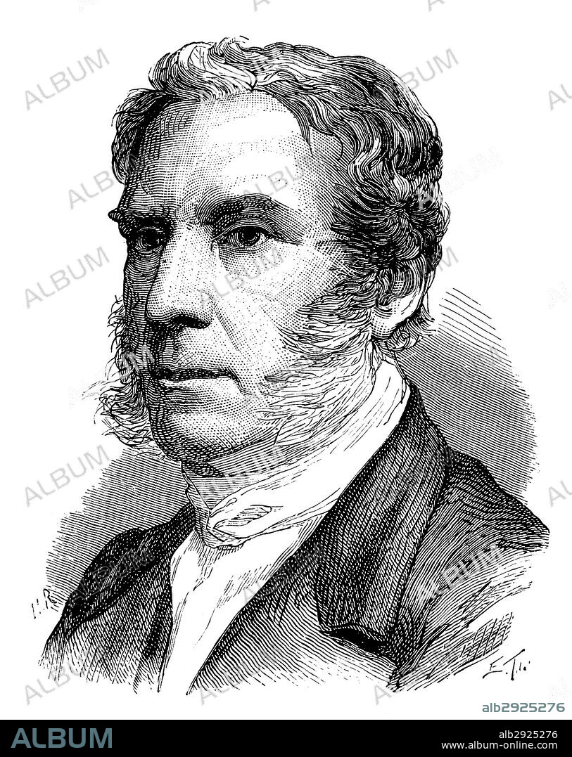 James Glaisher (1809-1903), meteórologo y aeronauta inglés. Grabado de 1873.