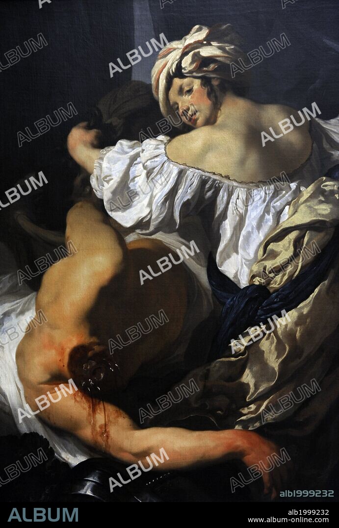 ARTE BARROCO. ALEMANIA. EUROPA. Johann Liss (también llamado Jan Lys) (Oldenburg, 1597 o 1590-Venecia, 1631 o 1627). Pintor barroco alemán del siglo XVII, activo principalmente en Venecia. "Judith con la cabeza de Holofernes", 1622. Museo de Bellas Artes. Budapest. Hungria.