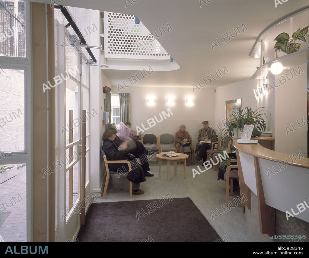 WALWORTH ROAD SURGERY View of the reception area.