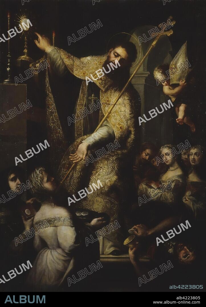 SIMON LEON LEAL. 'Triumph of St Norbert'. Spain, 1675-1685. Dimensions: 171x121 cm.