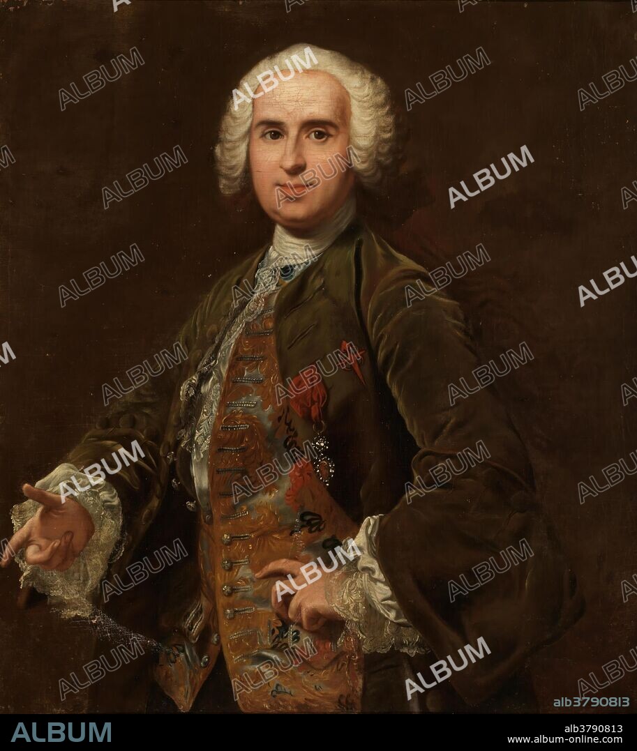Louis-Michel van Loo (Copia) / 'Retrato de un caballero de Santiago'. Siglo XVIII. Óleo sobre lienzo, 87 x 78 cm.