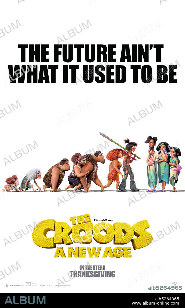 Poster de CROODS, LOS: UNA NUEVA ERA, 2020 (CROODS, THE: A NEW AGE), dirigida por JOEL CRAWFORD. Copyright DREAMWORKS ANIMATION.