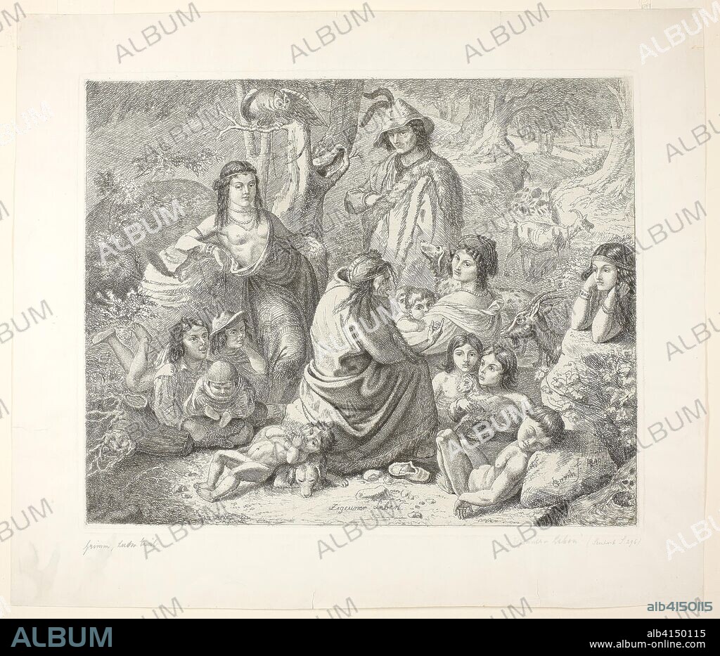 Gypsy Life. Ludwig Emil Grimm; German, 1790-1863. Date: 1840. Dimensions: 249 x 308 mm (image); 259 x 318 mm (plate); 335 x 387 mm (sheet). Etching on paper. Origin: Germany.