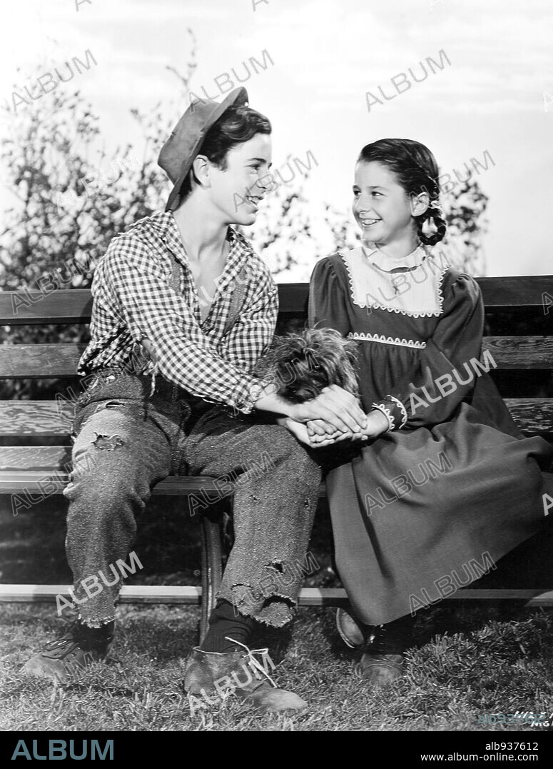 GENE REYNOLDS and VIRGINIA WEIDLER in BAD LITTLE ANGEL, 1939, directed by WILHELM THIELE. Copyright METRO GOLDWYN MAYER.