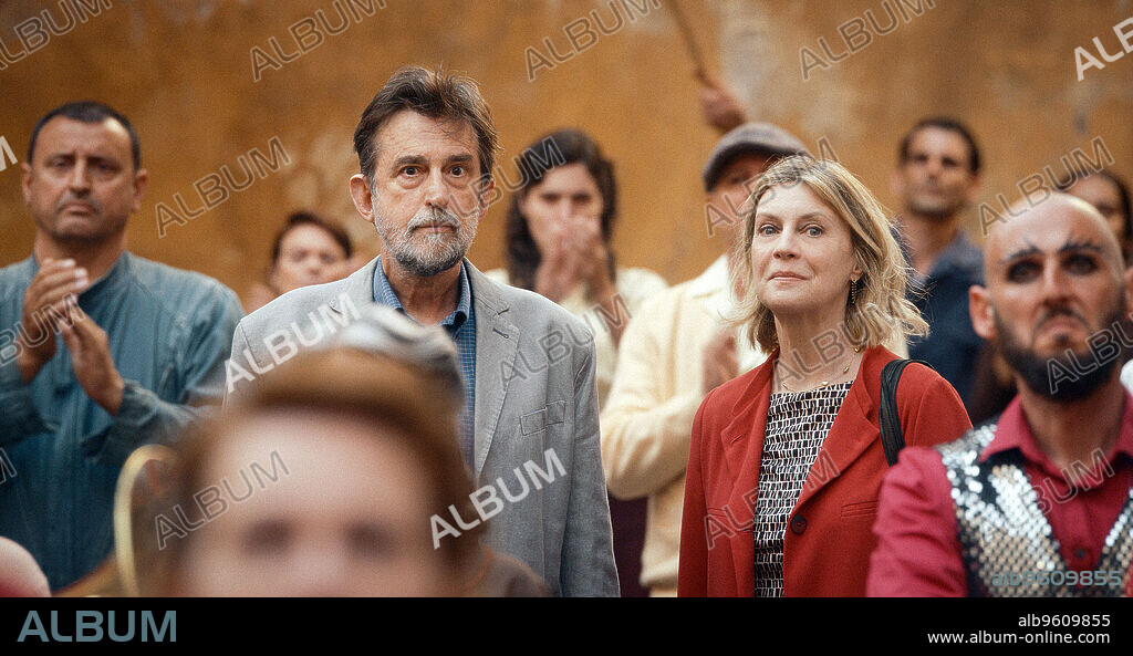 MARGHERITA BUY et NANNI MORETTI dans IL SOL DELL'AVVENIRE, 2023, réalisé par NANNI MORETTI. Copyright Sacher Film Rome.