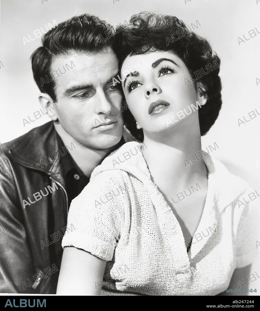 ELIZABETH TAYLOR y MONTGOMERY CLIFT en UN LUGAR EN EL SOL, 1951 (A PLACE IN THE SUN), dirigida por GEORGE STEVENS. Copyright PARAMOUNT PICTURES.
