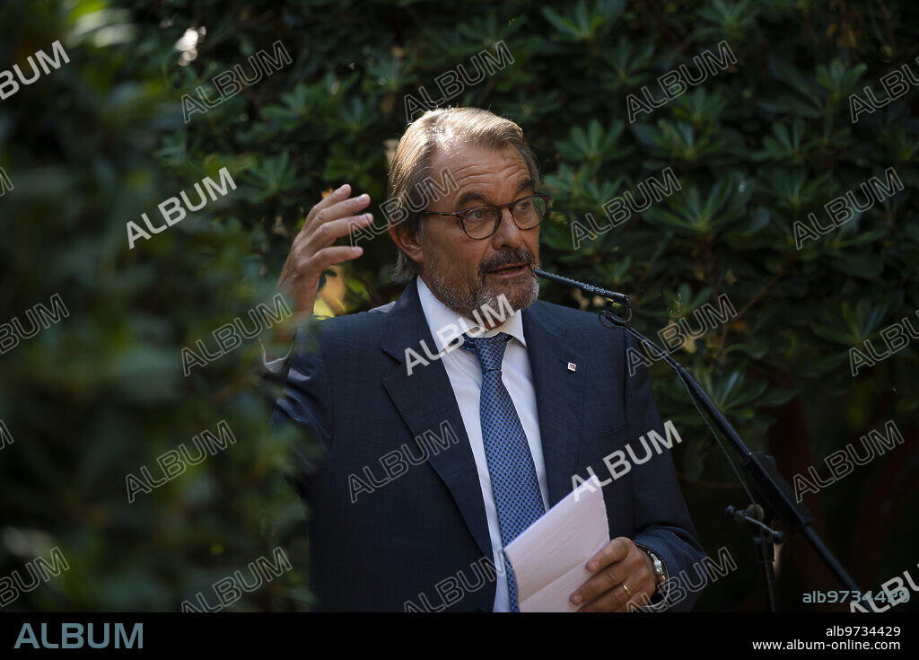 Barcelona, 14/09/2020. El expresidente de la Generalitat, Artur Mas, en una rueda de prensa. Foto: Inés Baucells. ARCHDC.