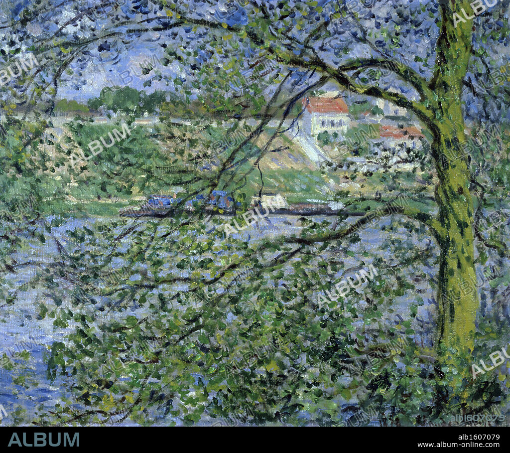 Landscape of the Seine  (Paysage de la Seine)  Claude Monet (1840-1926/French).