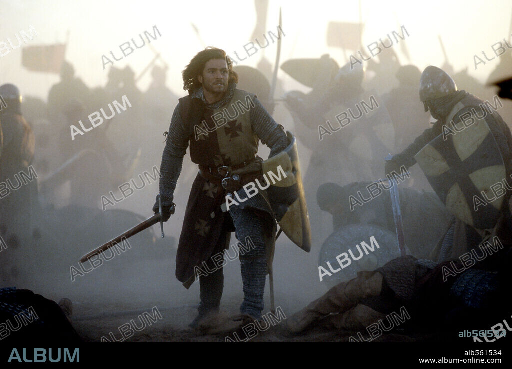 ORLANDO BLOOM en EL REINO DE LOS CIELOS, 2005 (KINGDOM OF HEAVEN), dirigida por RIDLEY SCOTT. Copyright 20TH CENTURY FOX.