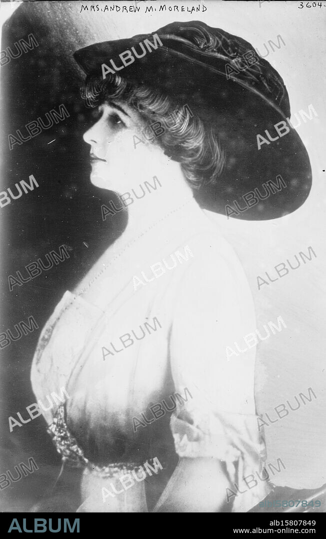 Mrs. Andrew M. Moreland, Photograph shows Clara Doyle Moreland., between ca. 1910 and ca. 1915, Glass negatives, 1 negative: glass.