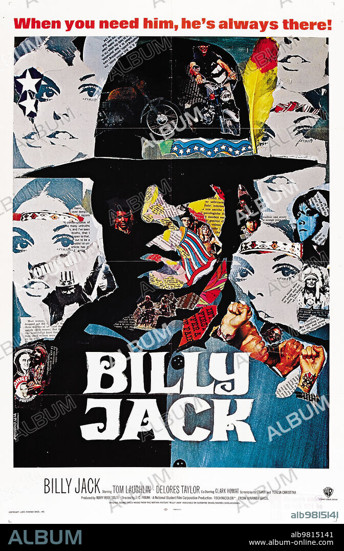 Poster of BILLY JACK, 1971, directed by TOM LAUGHLIN. Copyright WARNER BROS.