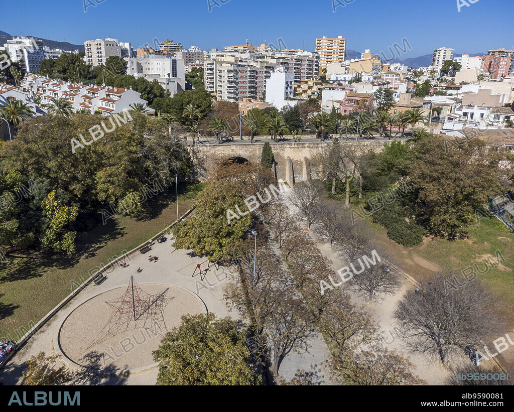 Parc Sagrat Cor gardens, Palma, Mallorca, Balearic Islands, Spain.