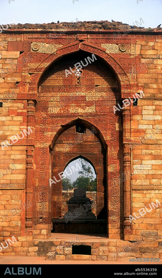 The Quwwat-ul-Islam mosque was built by Qutb-ud-din Aibak, founder of the Mamluk or Slave dynasty. Construction began in 1193 CE. It was the first mosque built in Delhi after the Islamic conquest of India. Construction of the Qutb Minar was started in 1192 by Qutb-ud-din Aibak, the first Sultan of Delhi, and was carried on by his successor, Iltutmish. In 1368, Firoz Shah Tughlaq constructed the fifth and the last storey. Delhi is said to be the site of Indraprashta, capital of the Pandavas of the Indian epic Mahabharata. Excavations have unearthed shards of painted pottery dating from around 1000 BCE, though the earliest known architectural relics date from the Mauryan Period, about 2,300 years ago. Since that time the site has been continuously settled. The city was ruled by the Hindu Rajputs between about 900 and 1206 CE, when it became the capital of the Delhi Sultanate. In the mid-seventeenth century the Mughal Emperor Shah Jahan (1628–1658) established Old Delhi in its present location, including most notably the Red Fort or Lal Qila. The Old City served as the capital of the Mughal Empire from 1638 onwards.  Delhi passed under British control in 1857 and became the capital of British India in 1911. In large scale rebuilding, parts of the Old City were demolished to provide room for a grand new city designed by Edward Lutyens. New Delhi became the capital of independent India in 1947.